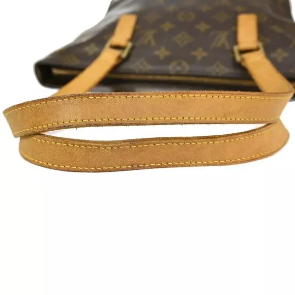 LOUIS VUITTON Cabas Piano Shoulder Bag Monogram Leather Brown